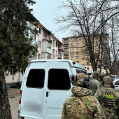Фото: В результате действий спецназа ФСБ были уничтожены шесть боевиков. Их деятельность координировалась из-за рубежа. Город Карабулак, Ингушетия